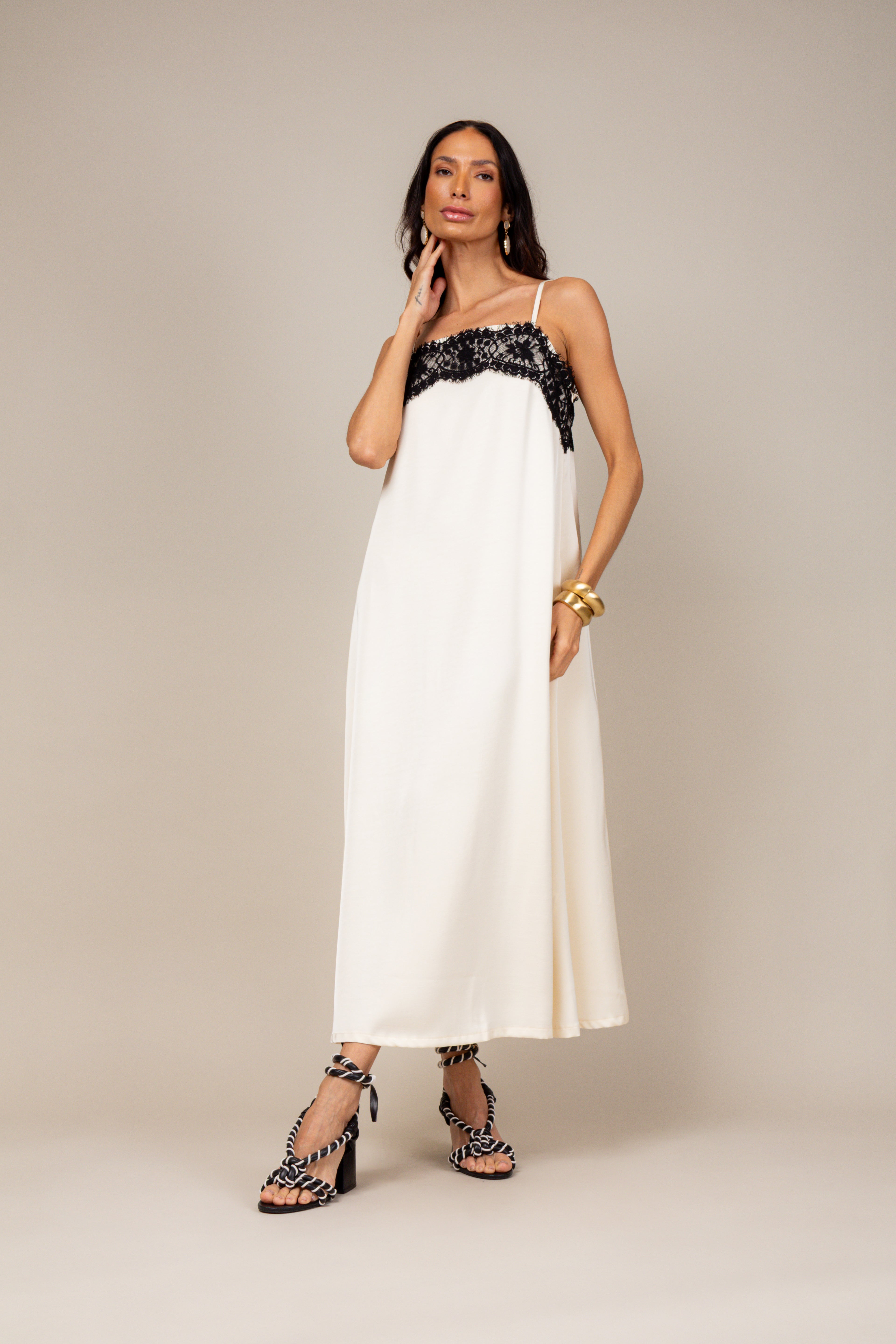Sleep dress com renda