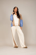 Conjunto moletom tricolor