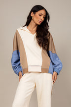 Conjunto moletom tricolor
