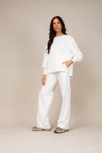 Conjunto moletinho wide leg