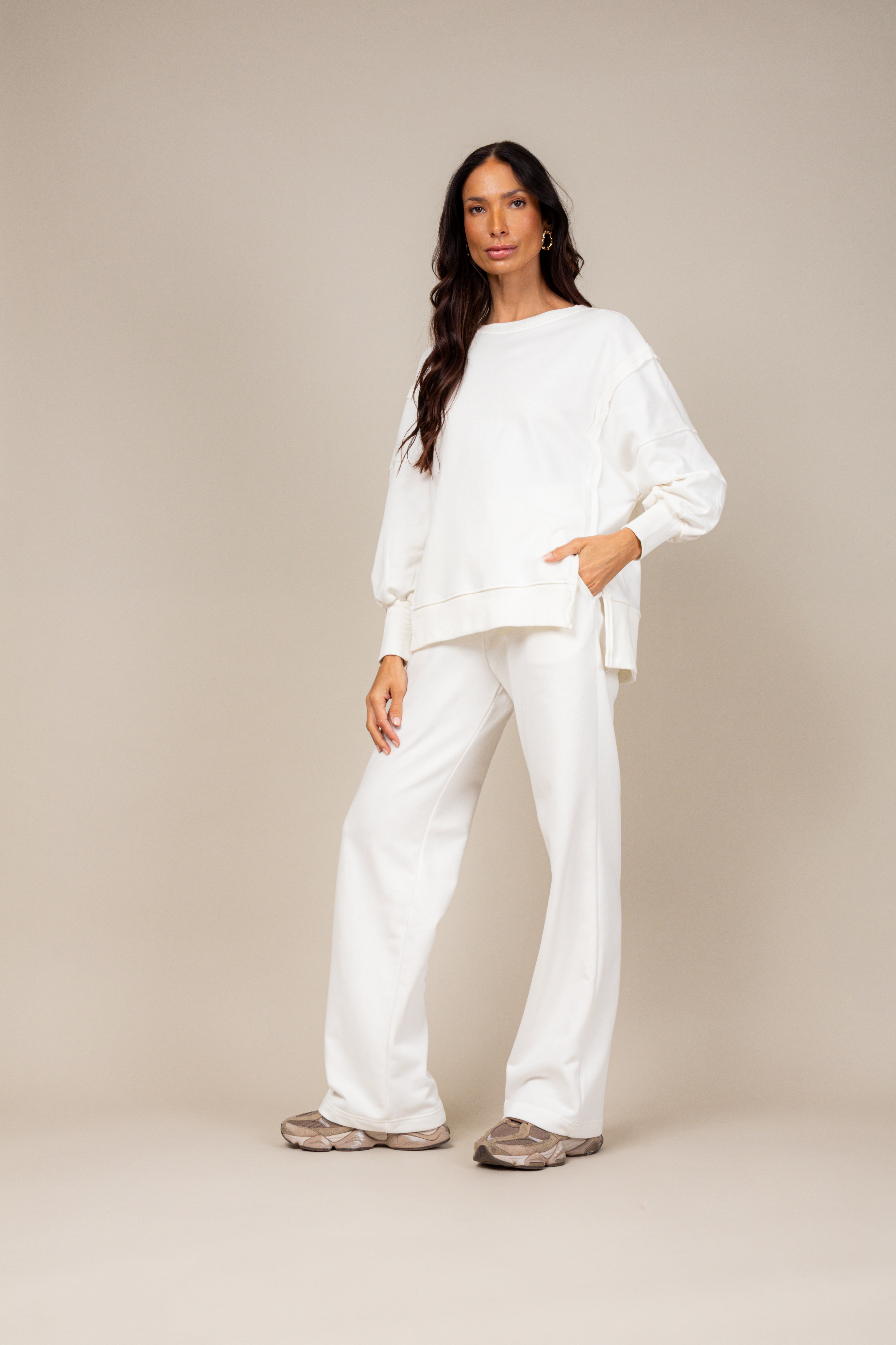 Conjunto moletinho wide leg
