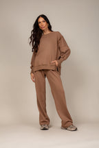 Conjunto moletinho wide leg