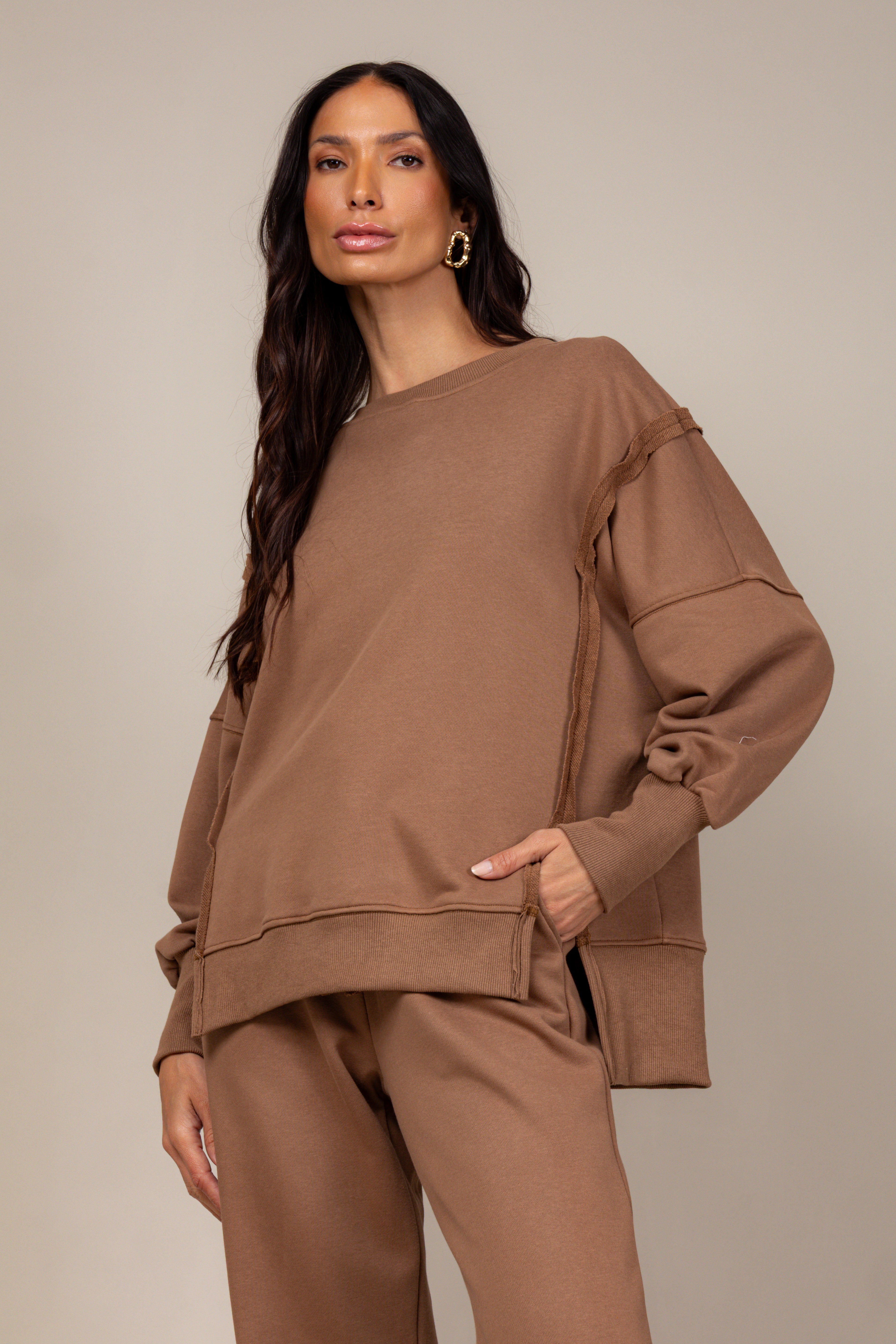 Conjunto moletinho wide leg