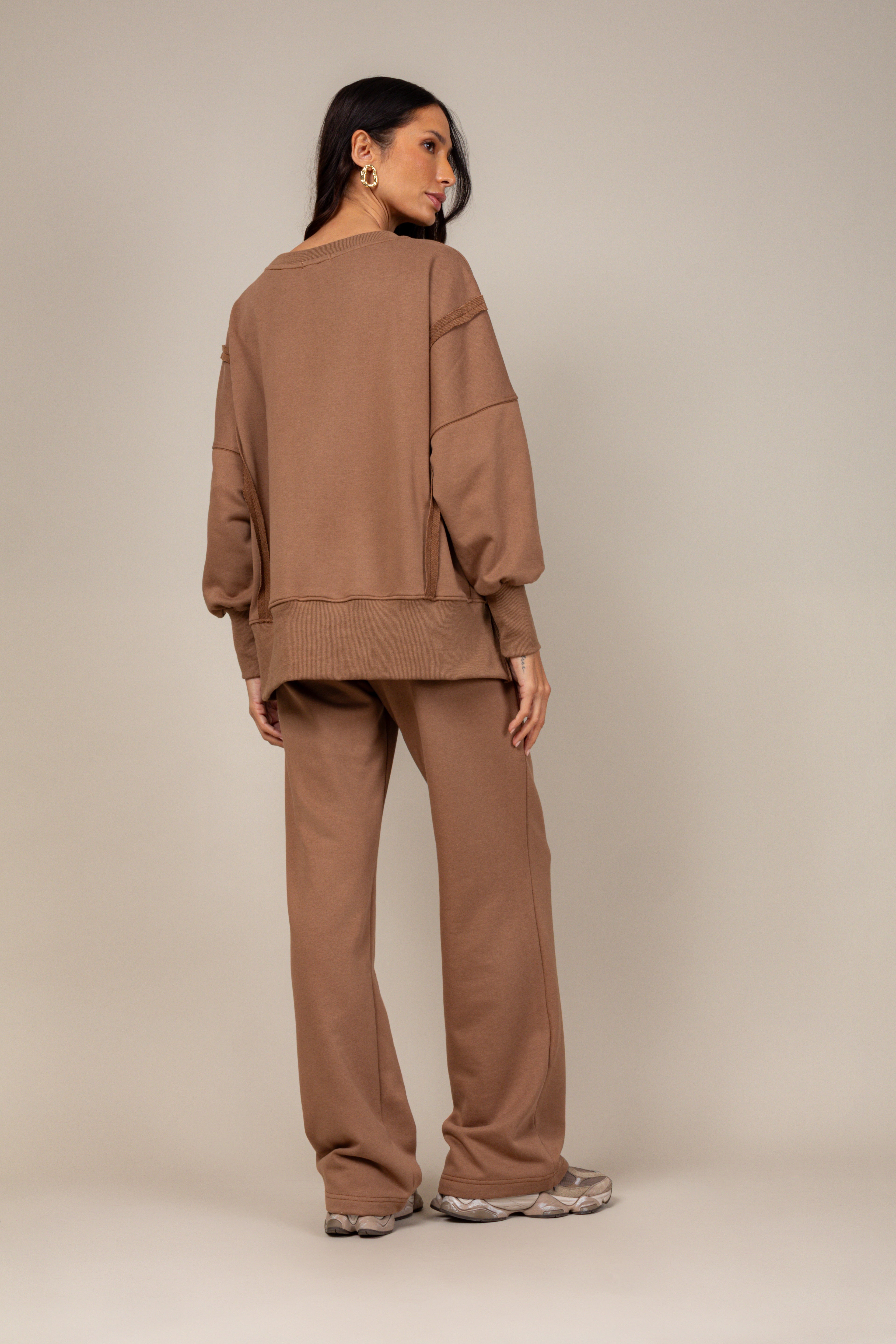 Conjunto moletinho wide leg