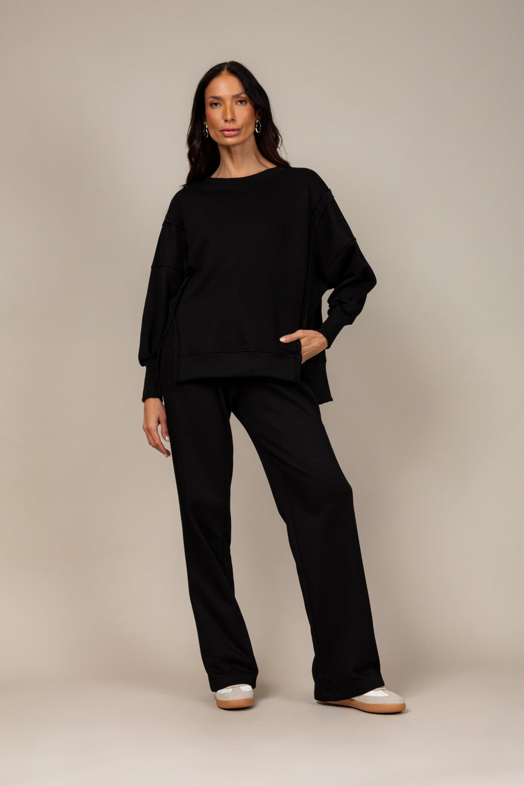 Conjunto moletinho wide leg