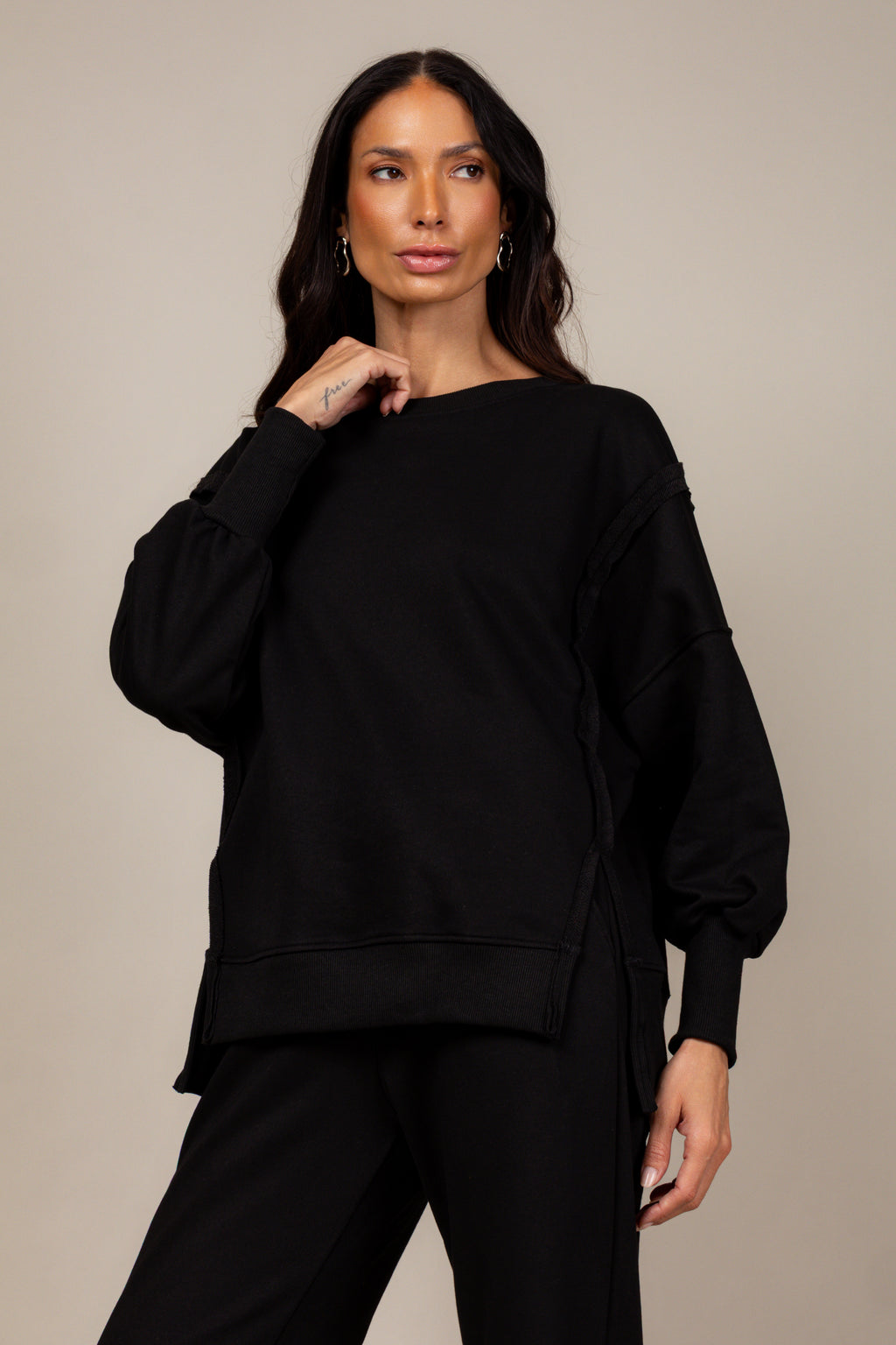 Conjunto moletinho wide leg