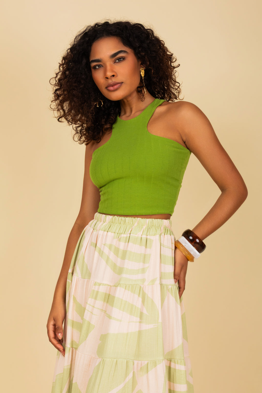 Cropped ribana regata halter
