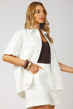 Conjunto camisa manga curta e short