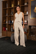 Calça pantalona alfaiataria