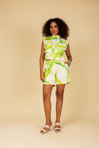 Conjunto de colete cargo com shorts