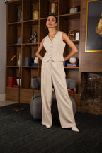 Calça pantalona alfaiataria