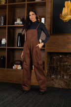 Jardineira com bolso cargo