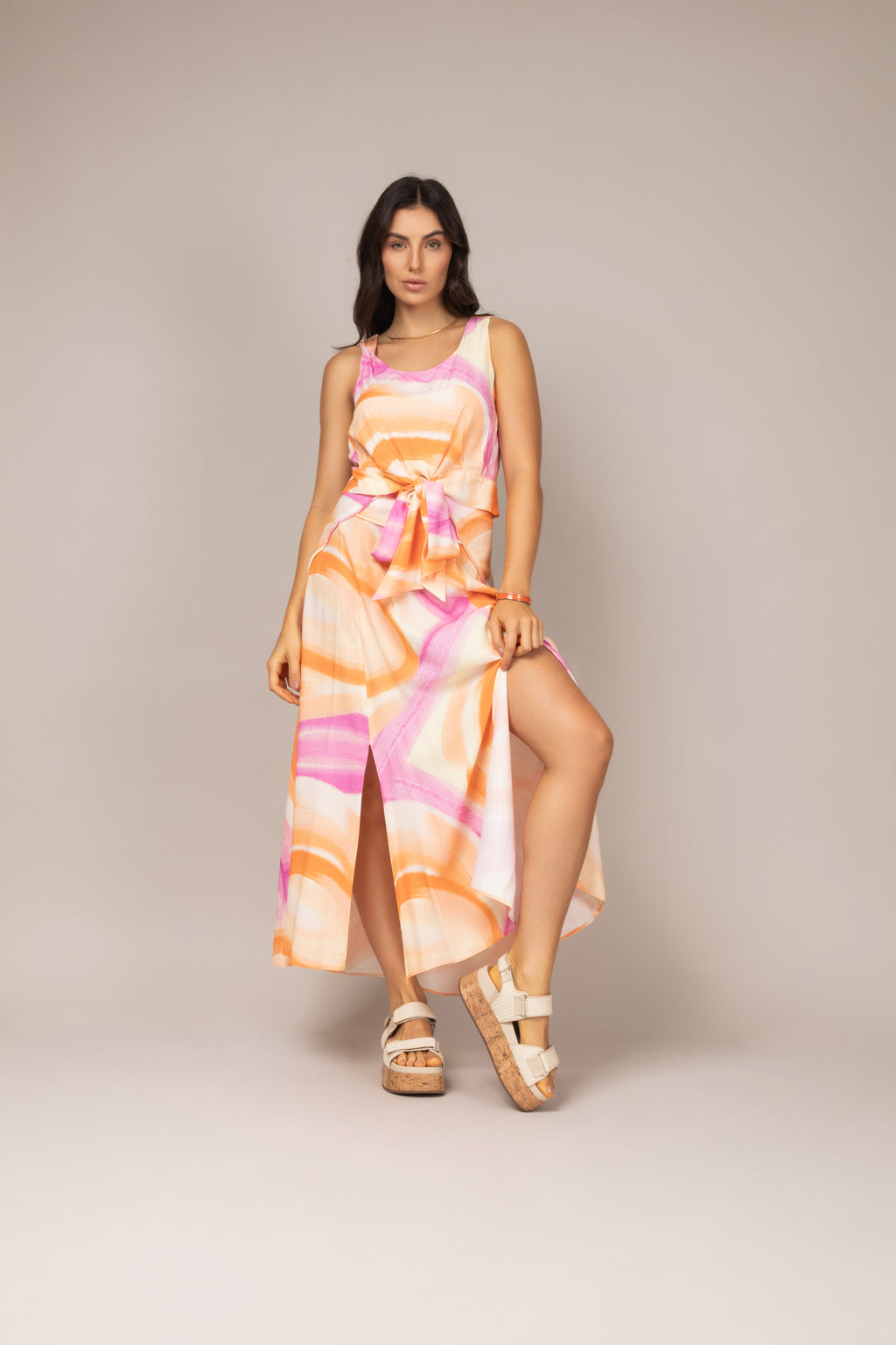 Conjunto com estampa abstrata