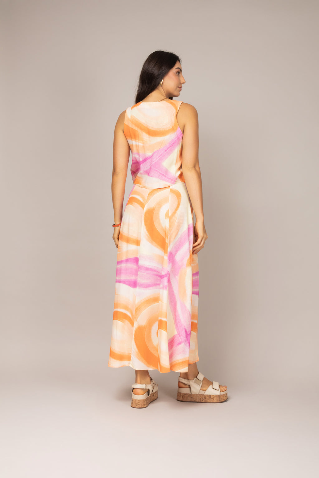 Conjunto com estampa abstrata