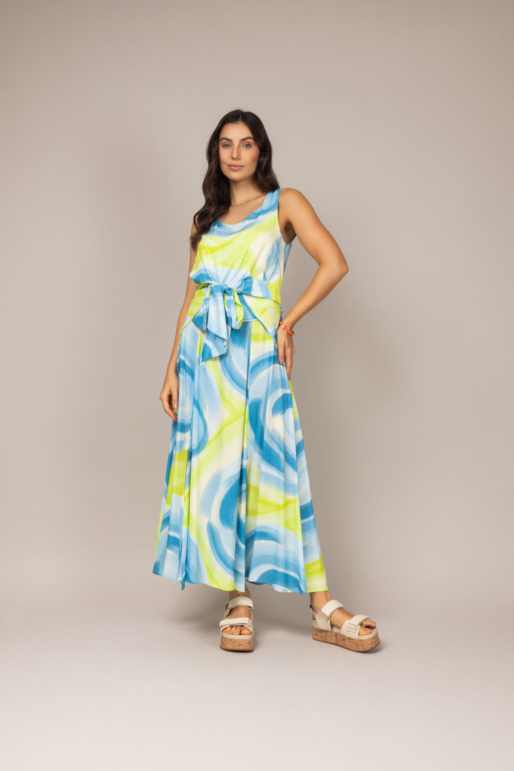 Conjunto com estampa abstrata