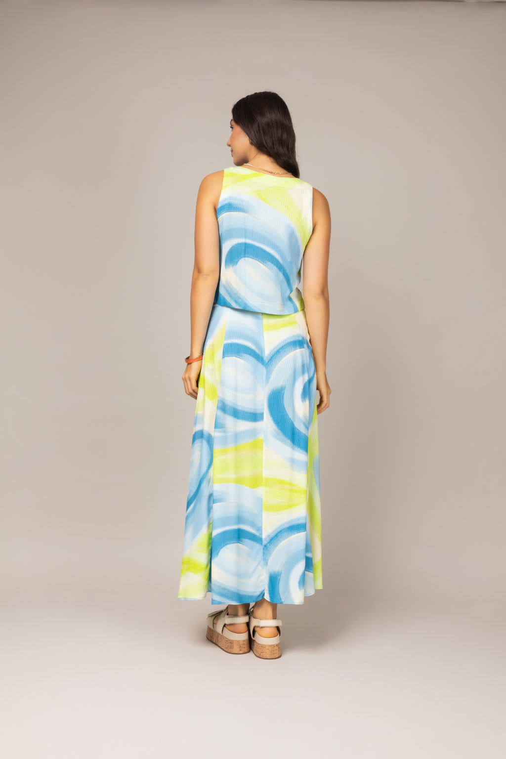 Conjunto com estampa abstrata