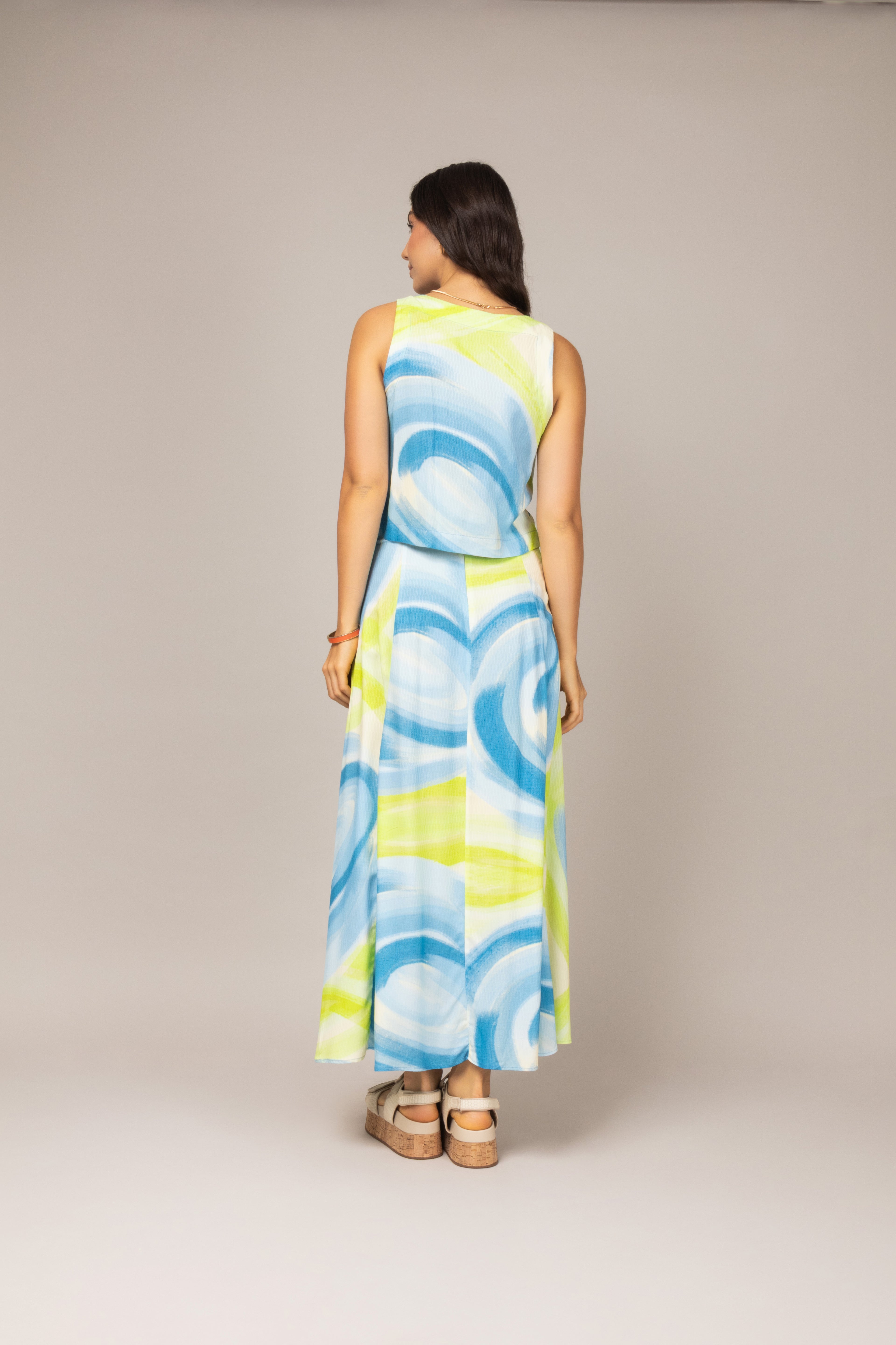 Conjunto com estampa abstrata