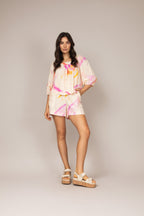 Conjunto de short e blusa com estampa