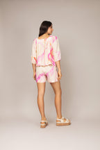 Conjunto de short e blusa com estampa