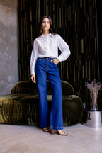 Calça jeans escura