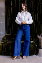 Camisa com detalhes frontal