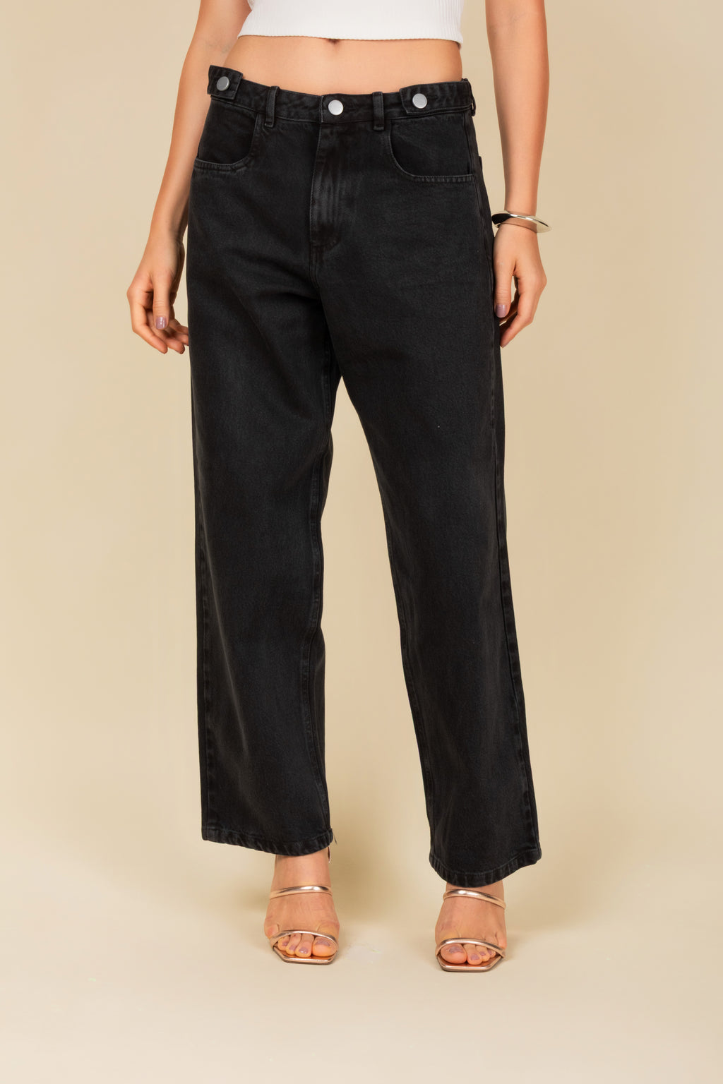 Calça sarja boyfriend