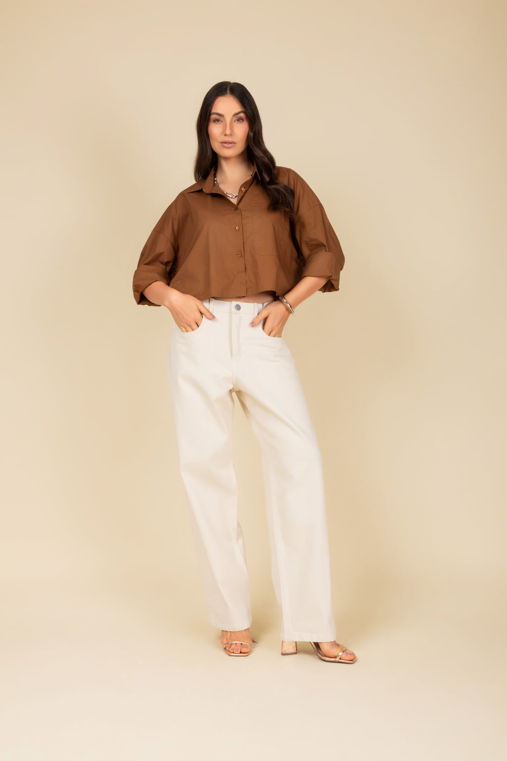 Calça sarja boyfriend