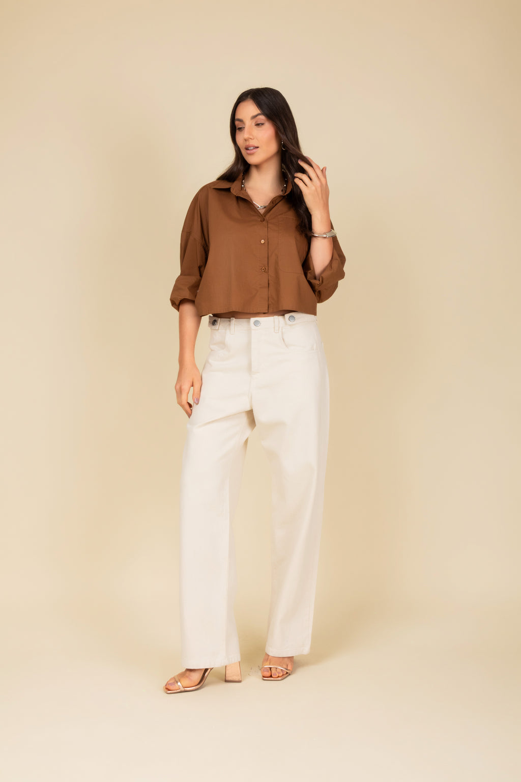 Calça sarja boyfriend