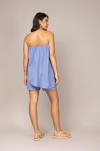 Conjunto de shorts e tomara que caia