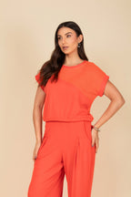Conjunto com calça em malha leve