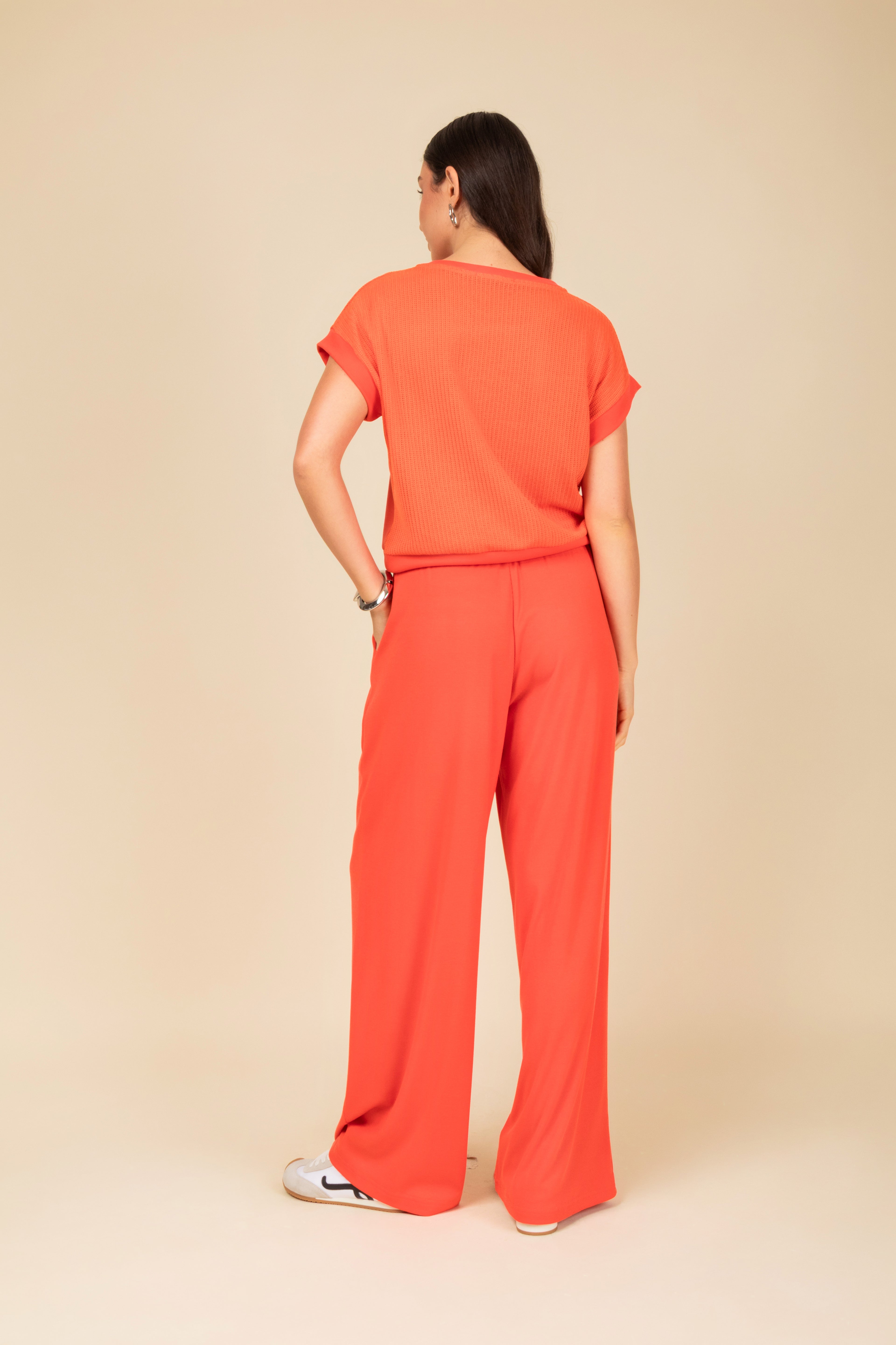 Conjunto com calça em malha leve