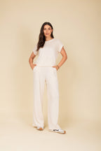 Conjunto com calça em malha leve