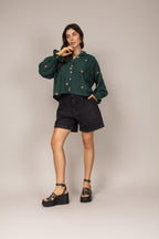 Bermuda jeans básica