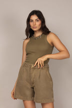 Bermuda jeans básica