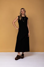 Vestido longo de linhas