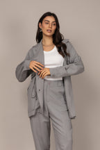 Parka com ajuste na cintura