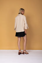 Camisa ampla manga 3/4