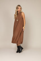 Vestido midi balonê