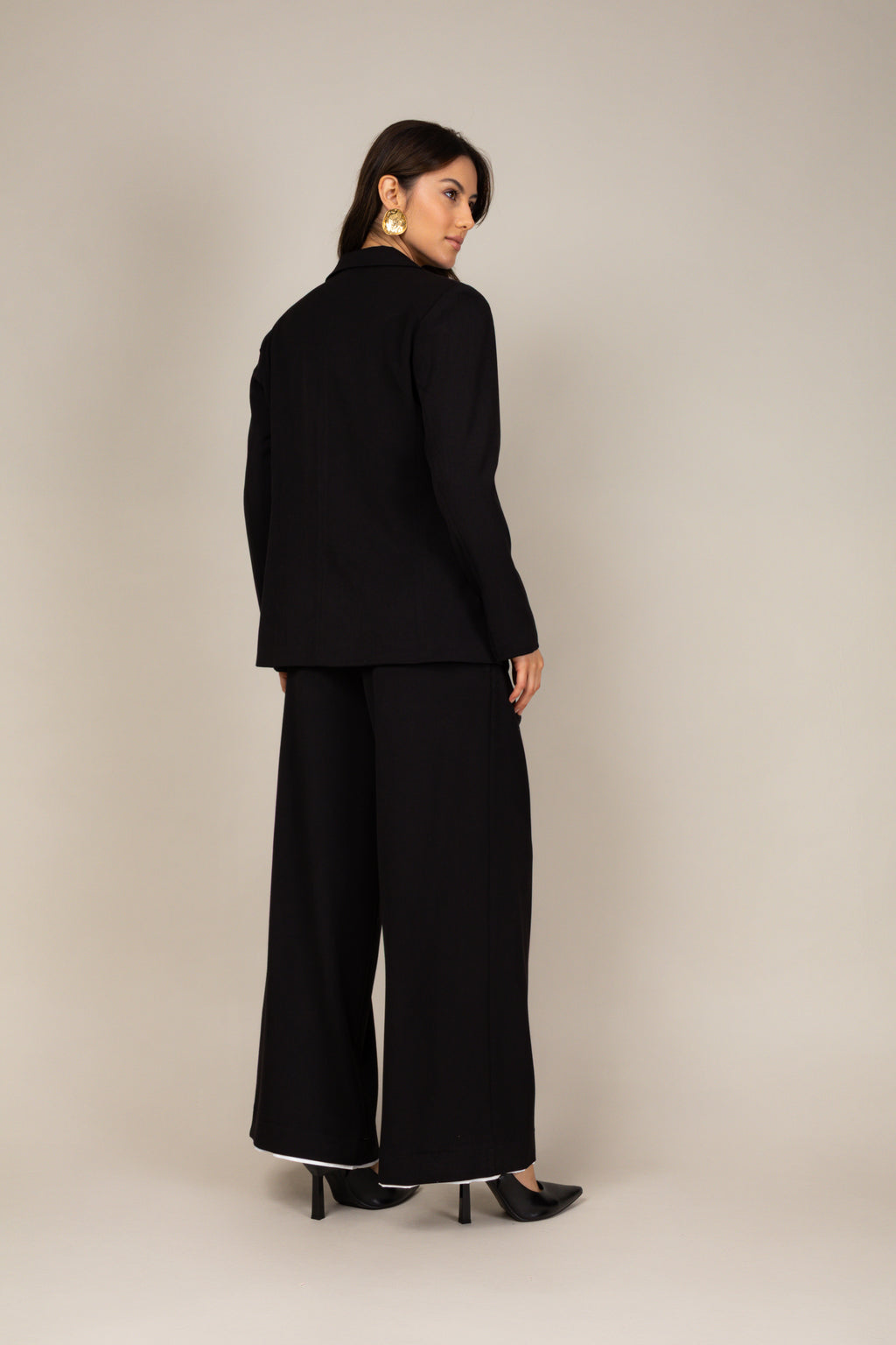 Calça de alfaiataria wide leg
