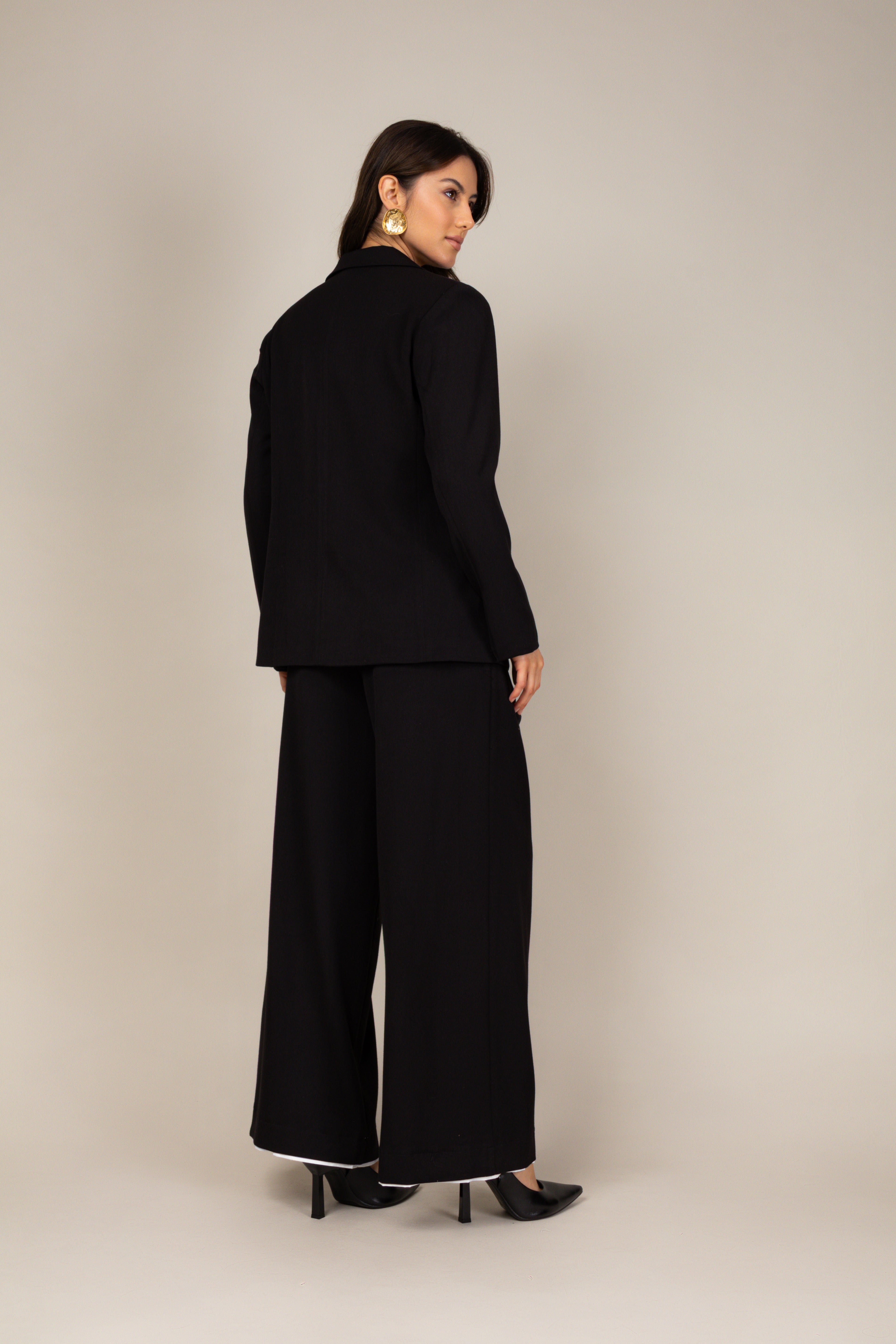 Calça de alfaiataria wide leg