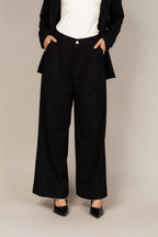 Calça de alfaiataria wide leg