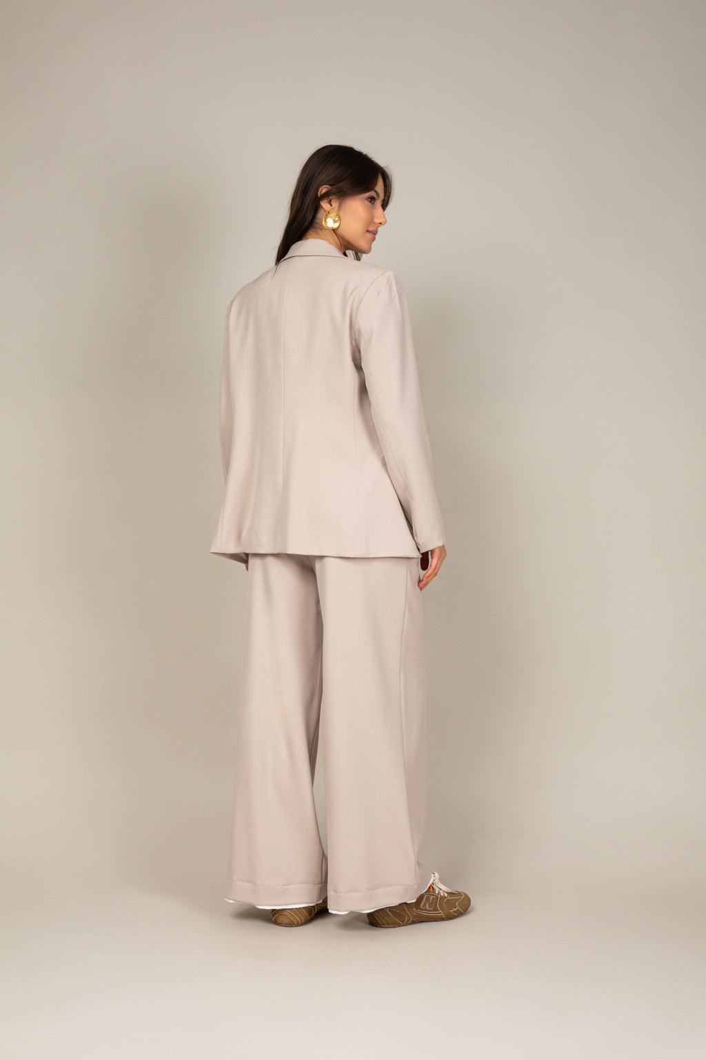 Calça de alfaiataria wide leg