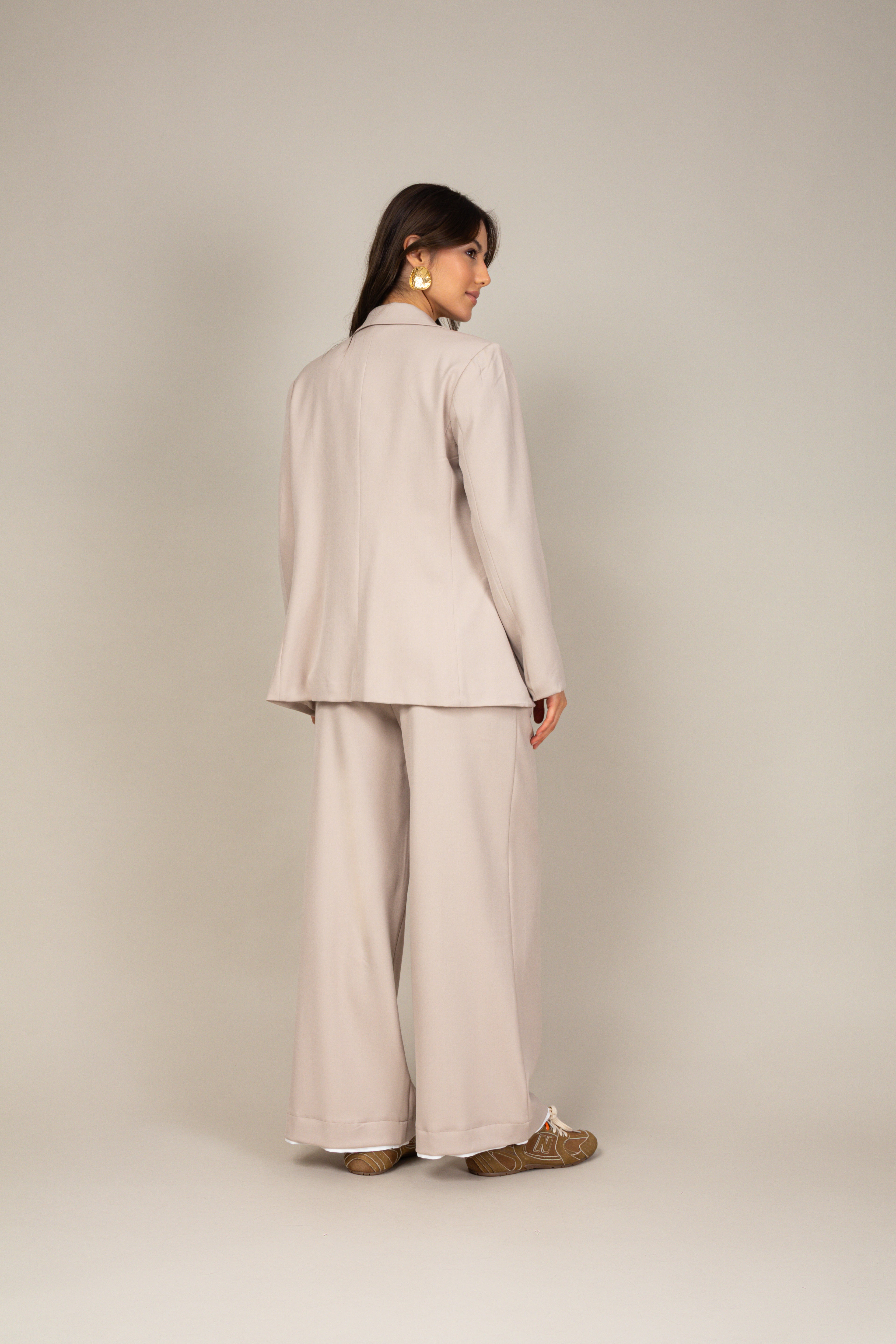 Calça de alfaiataria wide leg