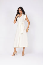 Chemise midi em linho