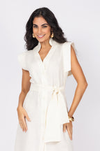 Chemise midi em linho