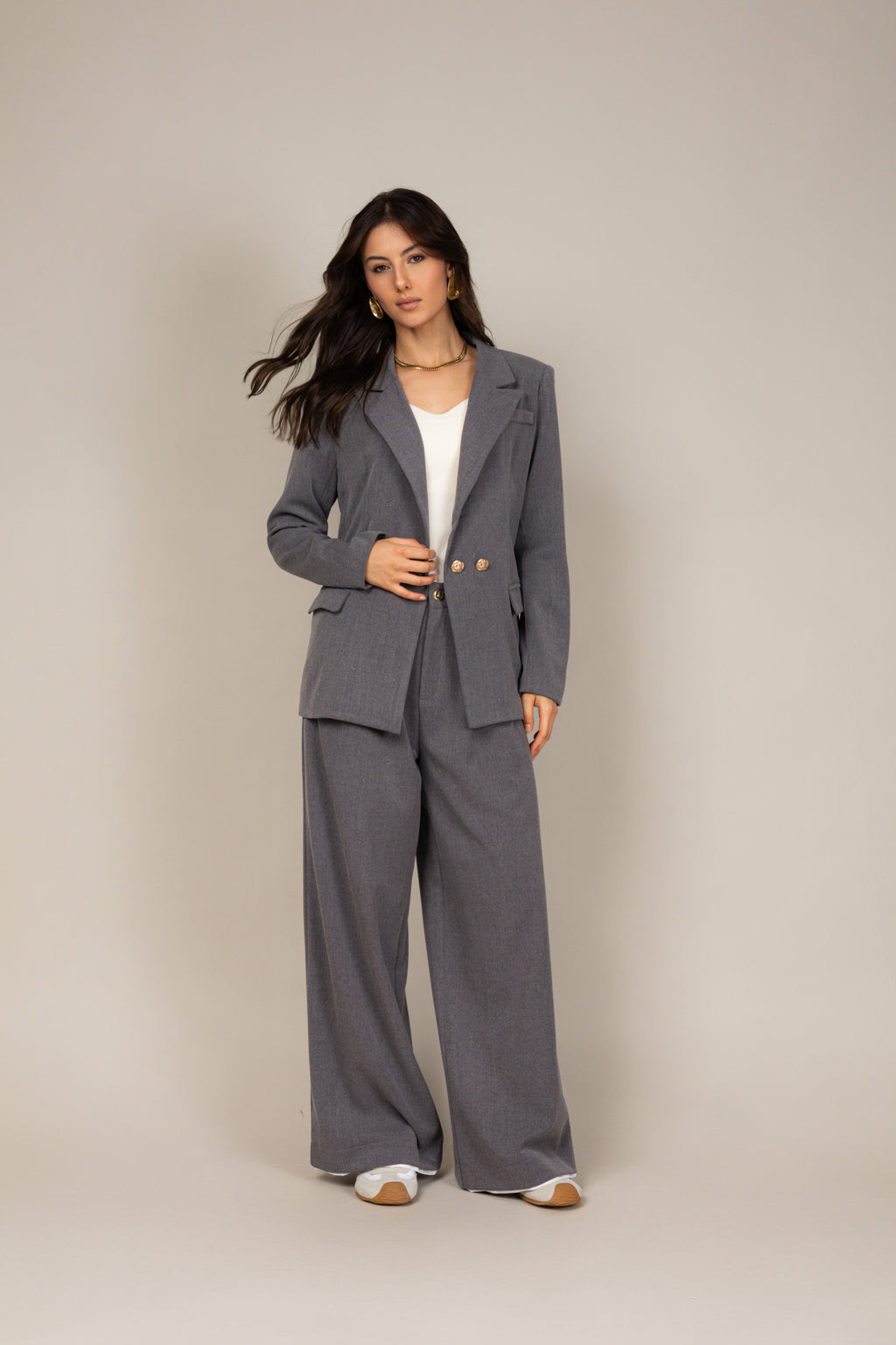 Calça de alfaiataria wide leg