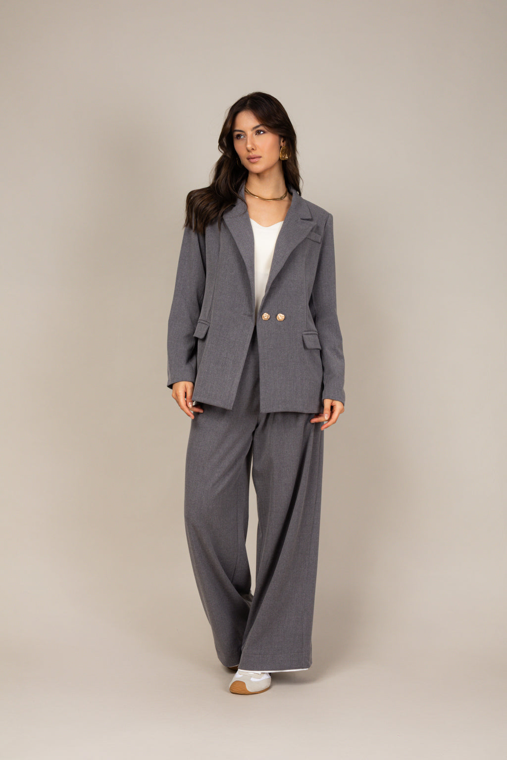 Calça de alfaiataria wide leg