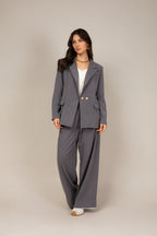 Calça de alfaiataria wide leg