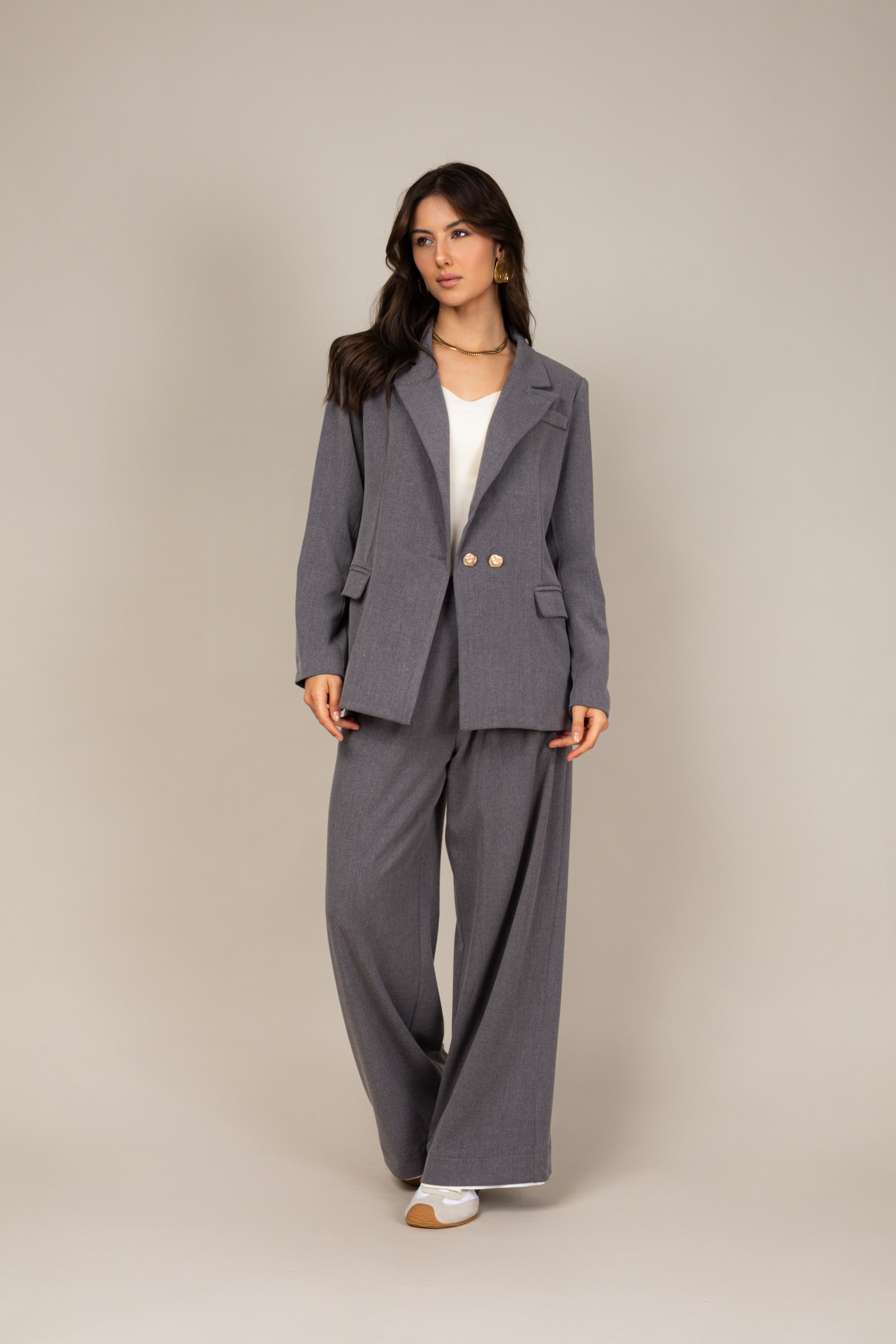 Calça de alfaiataria wide leg