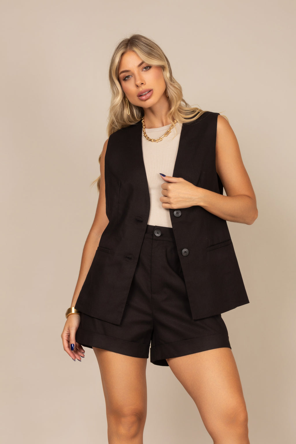 Shorts de alfaiataria